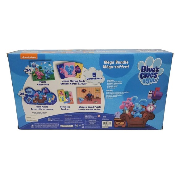 Nickelodeon Blues Clues & You Mega Value Box Spin Master 5 Games Bundle, New!! - Picture 2 of 2